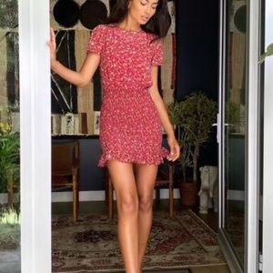 Urban Outfitters floral shirted skirt dress